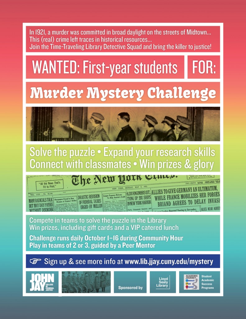 Murder Mystery Challenge promotional poster